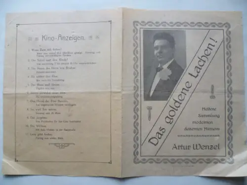 Das goldene Lachen. Artur Wenzel Dresden Humor