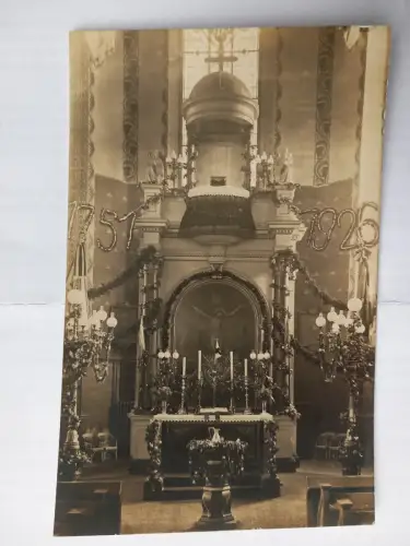Foto-AK Zschopau Kanzel und Altar der Stadtkirche