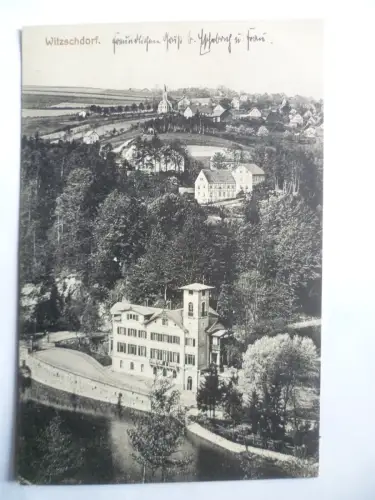 AK Witzschdorf bei Zschopau Teilansicht mit Villa