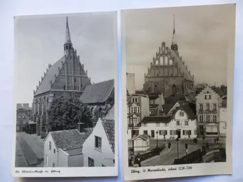 4 AK Elbing Marienkirche