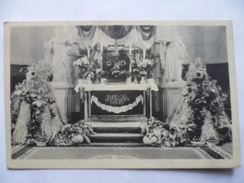 AK Dresden Kaditz Erntedankfest in der Emmauskirche Altar