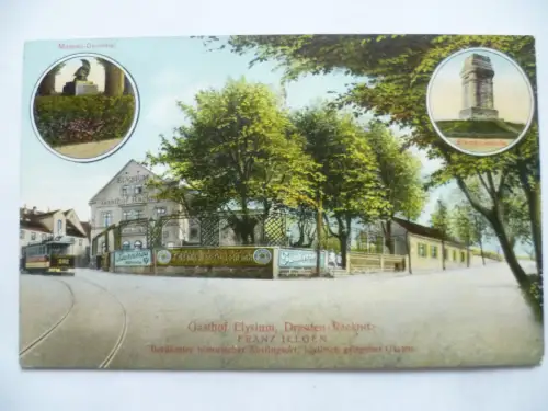 AK Dresden Räcknitz Gasthof Elysium