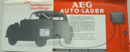 Werbeblatt AEG Autolader 1939