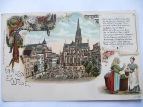 AK Wesel Grosser Markt