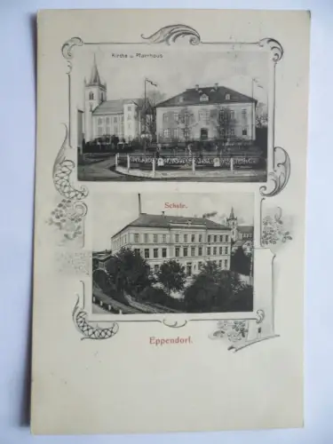 AK Eppendorf Kirche+ Pfarrhaus Schule