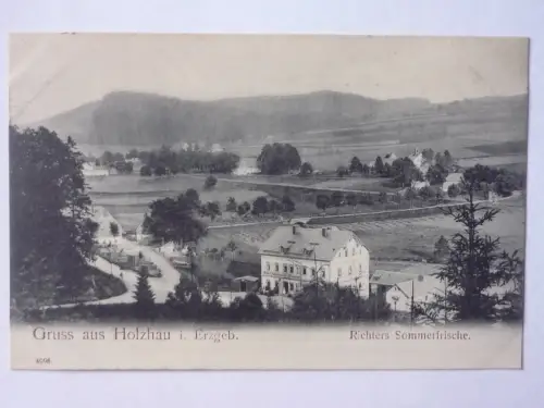 AK Holzhau Erzgebirge Richters Sommerfrische