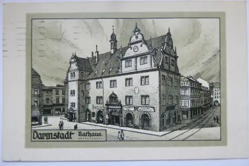 Künstlerkarte Darmstadt Rathaus