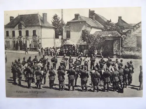 AK Platzmusik in Evergnicourt