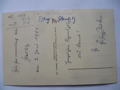 2 AK Glaubitz Kirche