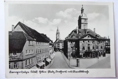 AK Langensalza A.-H.-Platz, Rathaus und Marktplatz 