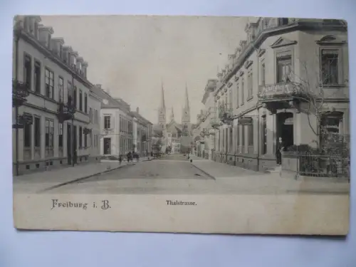 AK Freiburg im Breisgau Thalstraße Gasthaus zum goldenen Anker