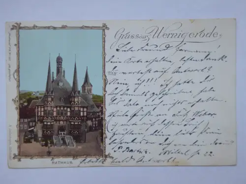 AK Wernigerode Rathaus Photocol