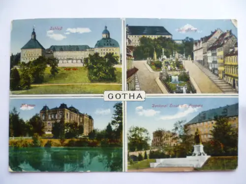AK Gotha Schloß Schloßberg Museum Denkmal Ernst der Fromme