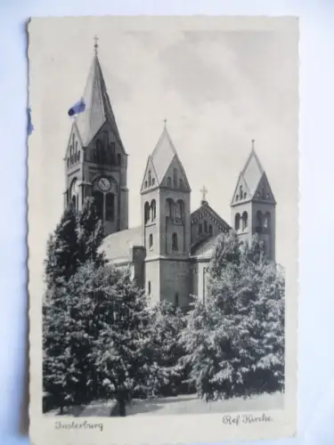 2 AK Insterburg Blick vom Sportplatz / Ref. Kirche