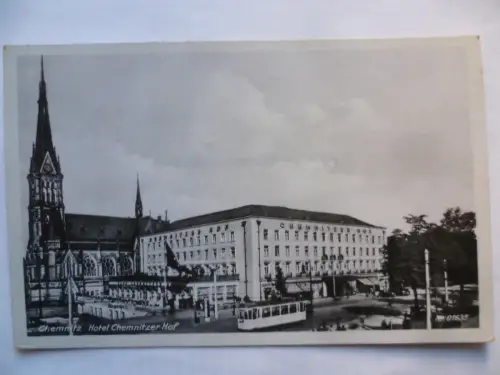 Foto-AK Chemnitz Hotel Chemnitzer Hof