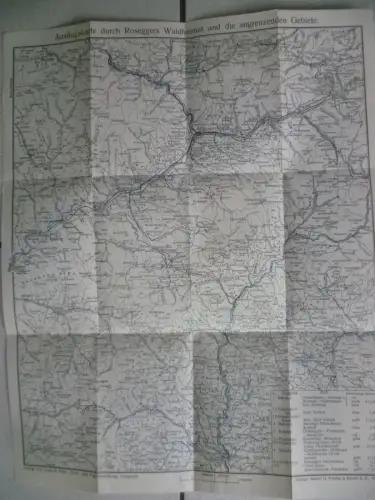 Ausflugskarte durch Roseggers Waldheimat