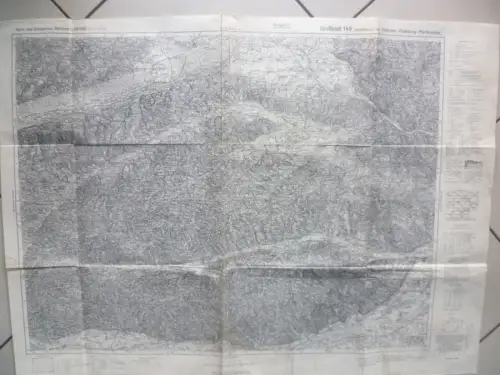 Karte Dt. Reich Ausgabe F Großblatt 149