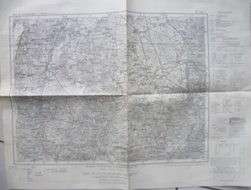 Karte des Dt. Reiches 1:100000 Blatt 651 Tölz