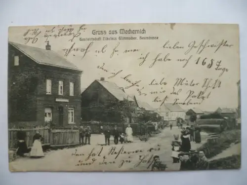 AK Mechernich Gastwirtschaft Nikolaus Glasmacher, Heerstraße