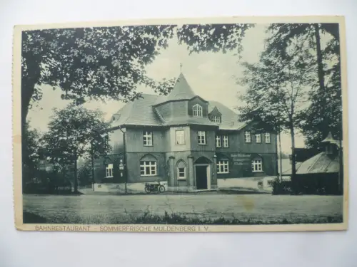 AK Muldenberg Vogtland Bahnrestaurant