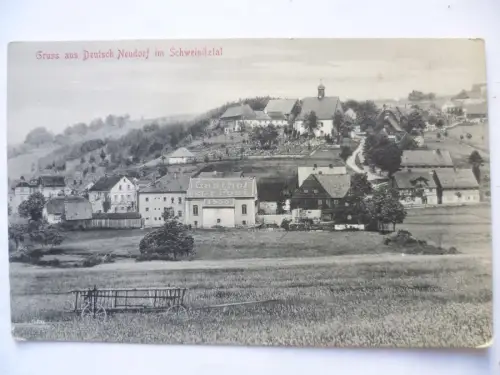 AK Deutsch Neudorf im Schweinitztal Teilansicht