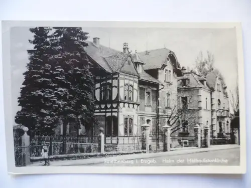 AK Scheibenberg i. Erzgebirge Heim der Methodistenkirche