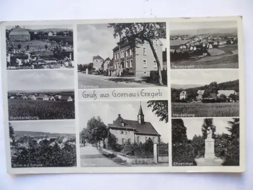 AK Gornau Erzgebirge 8 Ansichten