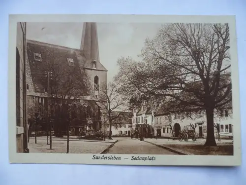 AK Sandersleben Sedanplatz
