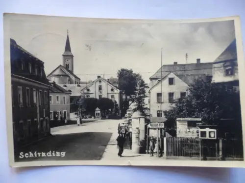 Foto-AK Schirnding Straßenansicht