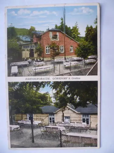 AK Görsdorf bei Grottau Hahnhbergbaude