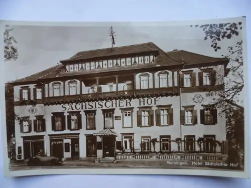 Foto-AK Meiningen Hotel Sächsicher Hof