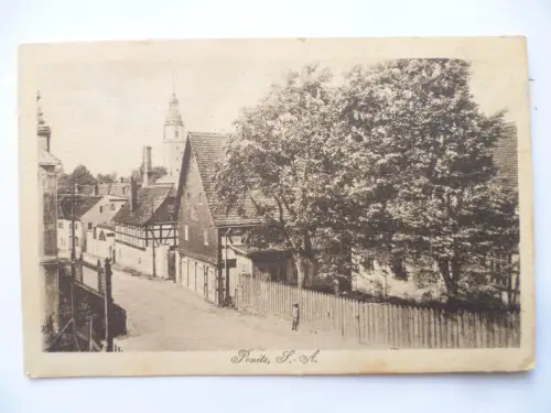 AK Ponitz S.-A. Straßenansicht