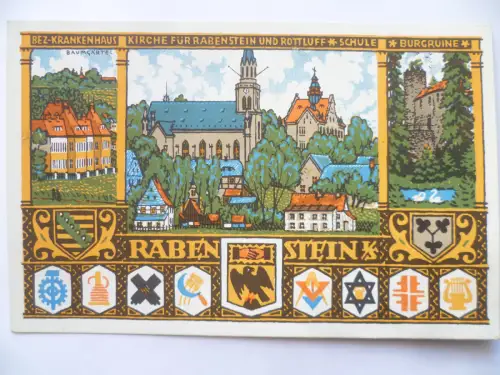 Künstler-AK Rabenstein bei Chemnitz Heimatfest 1914