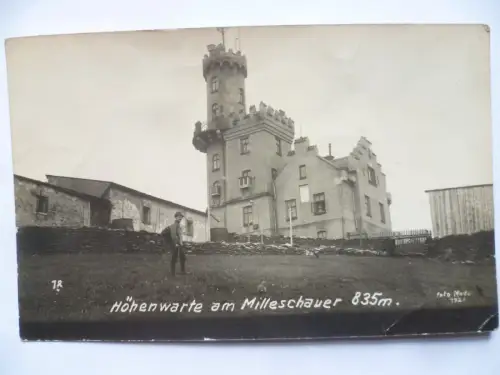 Foto-AK Höhenwarte am Milleschauer Nordböhmen
