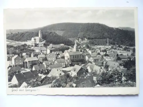 Foto-AK Spergau Leuna vermutlich mit falschem Foto