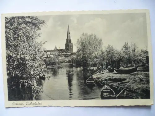 AK Altdamm bei Stettin Fischereihafen