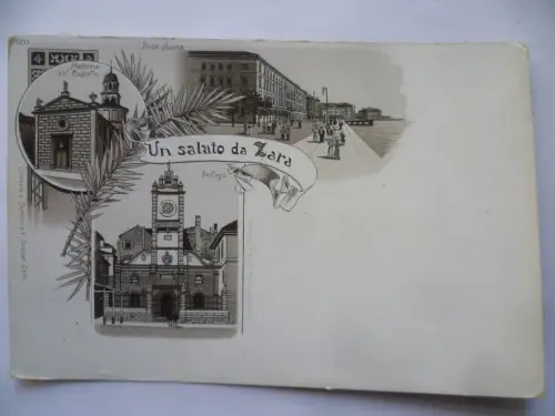 Litho-AK Un saluto da Zara heute Zadar