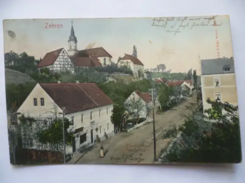 AK Zehren bei Meißen Hauptstraße