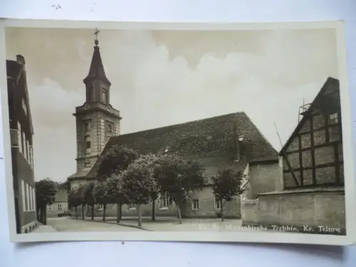 2 Foto-AK Trebbin Kr. Teltow Ev. St. Marienkirche