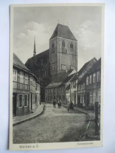 AK Werben a. Elbe Fabianstraße