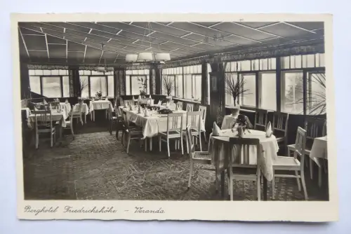 AK Oberbärenburg Berghotel Friedrichshöhe Veranda
