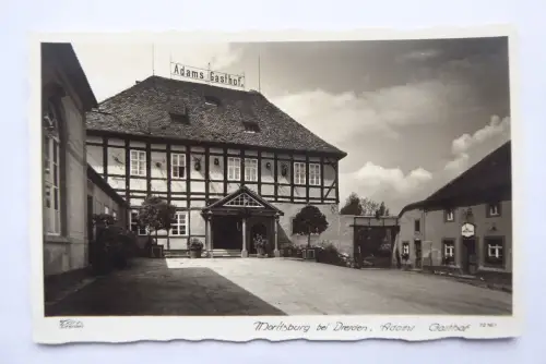 Foto-AK Walter Hahn Dresden Moritzburg Adams Gasthof