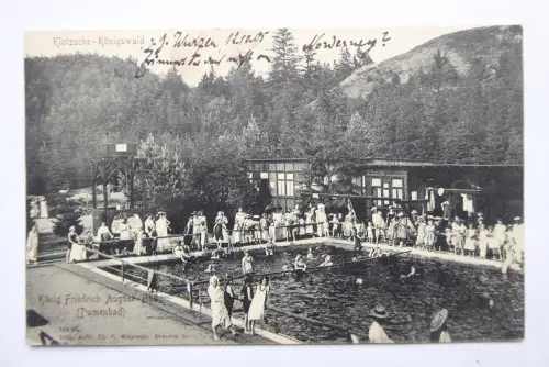 AK Dresden Klotzsche-Königswald König-Friedrich-August-Bad (Damenbad)