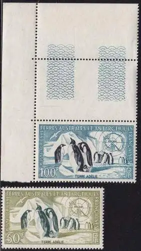 1956-59 TAAF - YT PA Nr. 2/3 2 MNH Werte**