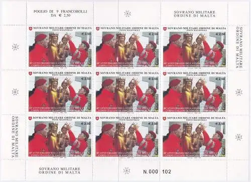 2010 SMOM - Nr. 1009/1012 Minifil von 9 mnh/**