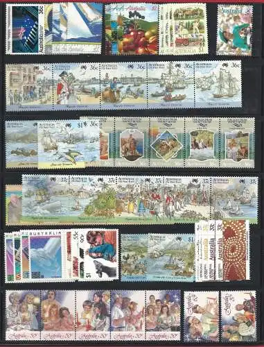 1978-88 AUSTRALIEN - Yvert 625/1084 postfrisch/** Euro 630