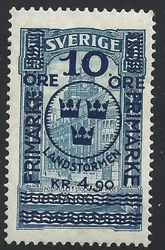 1916 SCHWEDEN - Nr. 86 Palazzo Poste überdruckt - postfrisch**