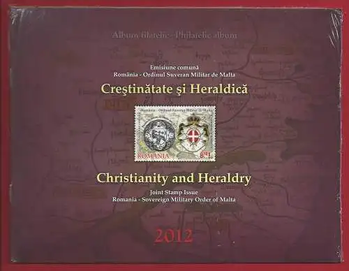 2012 Rumänien - Malta, Christentum Gemeinsame Ausgabe, MNH** FOLDER in OVP, Auflage 1000