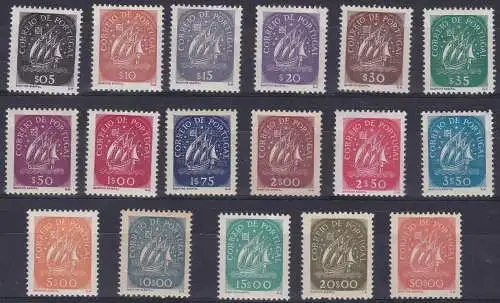 1943 Portugal - Caravella Nr. 628-644 - 17 Werte - MLH*