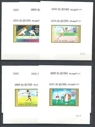 1972 Umm al Qiwain - Michel 466/475 Olympische Spiele LUXUSBLÄTTER 10 Werte mnh/**